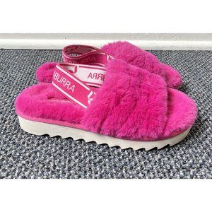 Koolaburra by Ugg Youth Girl's FUZZ'N Sandal Slippers Pink Size 12 1113931